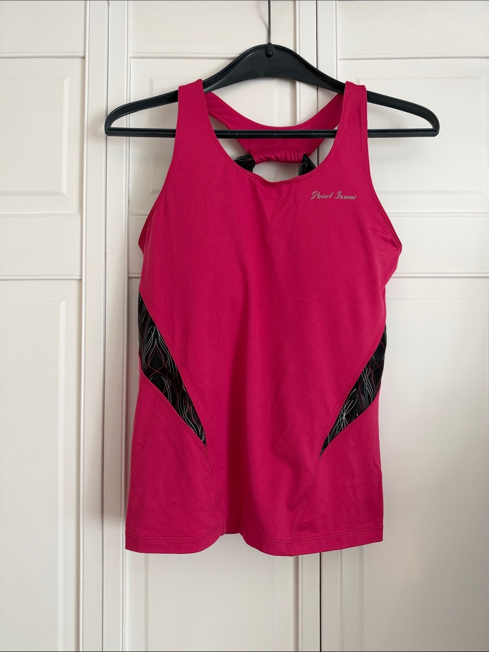 Pearl Izumi Women's Hot Pink Tank with Black Accent Panels